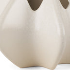 9" Cream Ceramic Table Vase