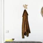 5" Antiqued Gold Cast Iron Bird Wall Hook
