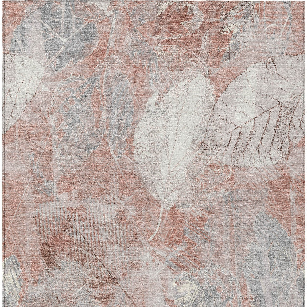 3' X 5' Floral Washable Indoor/Outdoor Area Rug