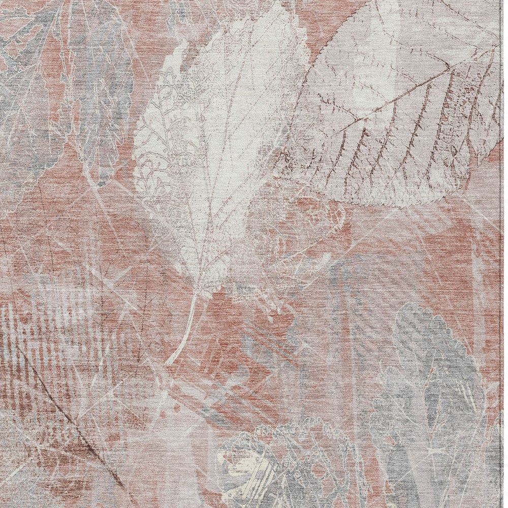 3' X 5' Floral Washable Indoor/Outdoor Area Rug