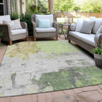5' X 8' Abstract Washable Indoor/Outdoor Area Rug