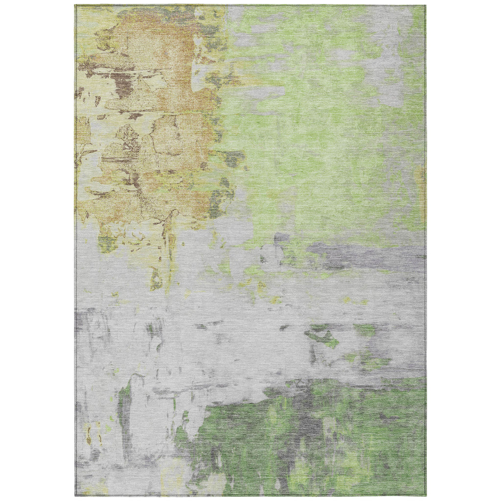 5' X 8' Abstract Washable Indoor/Outdoor Area Rug