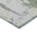 5' X 8' Abstract Washable Indoor/Outdoor Area Rug