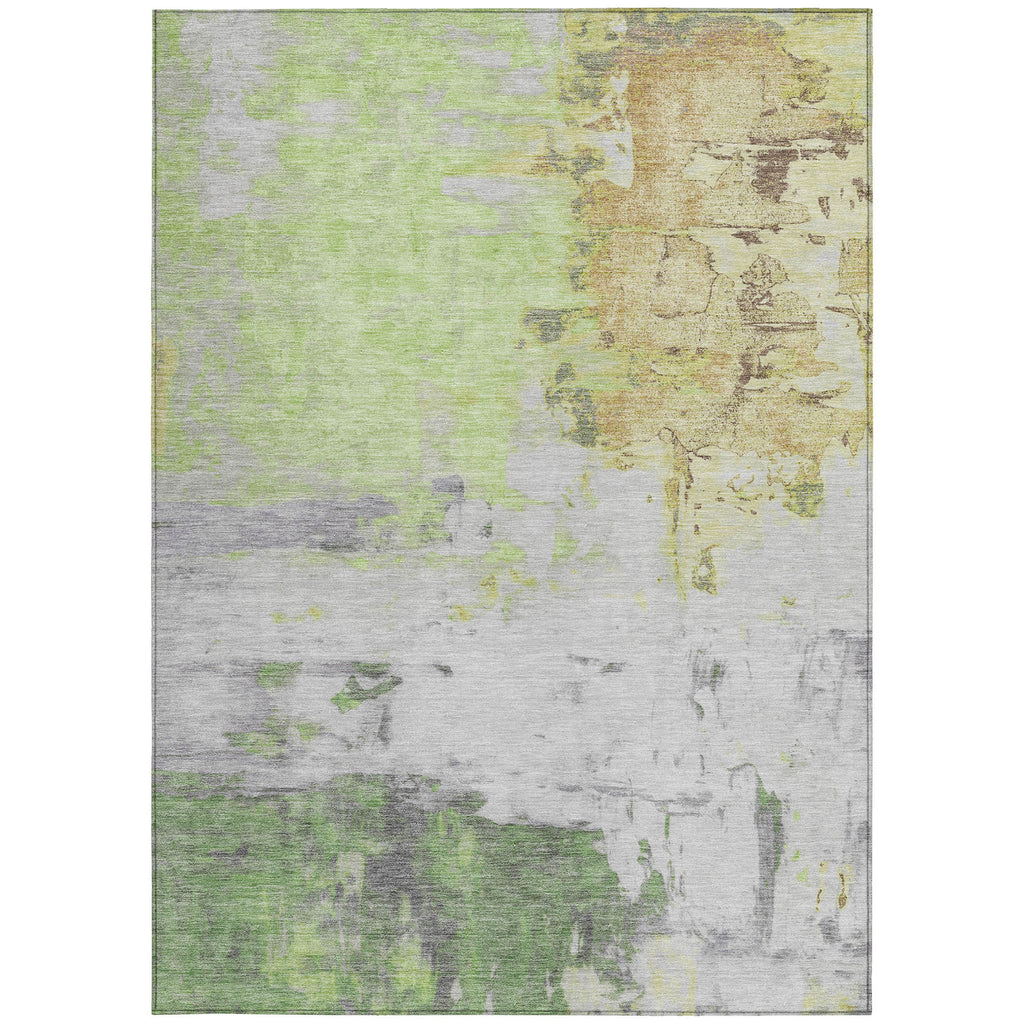 5' X 8' Abstract Washable Indoor/Outdoor Area Rug