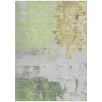 5' X 8' Abstract Washable Indoor/Outdoor Area Rug