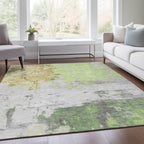 5' X 8' Abstract Washable Indoor/Outdoor Area Rug