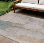 8' X 10' Abstract Washable Indoor Outdoor Area Rug