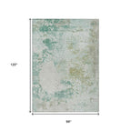 8' x 10' Abstract Washable Indoor/Outdoor Area Rug