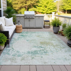 8' x 10' Abstract Washable Indoor/Outdoor Area Rug