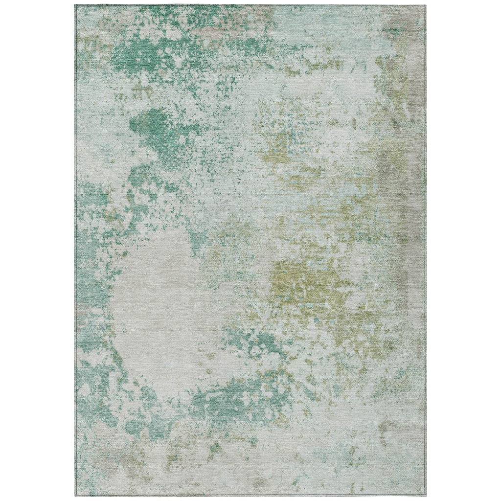 8' x 10' Abstract Washable Indoor/Outdoor Area Rug