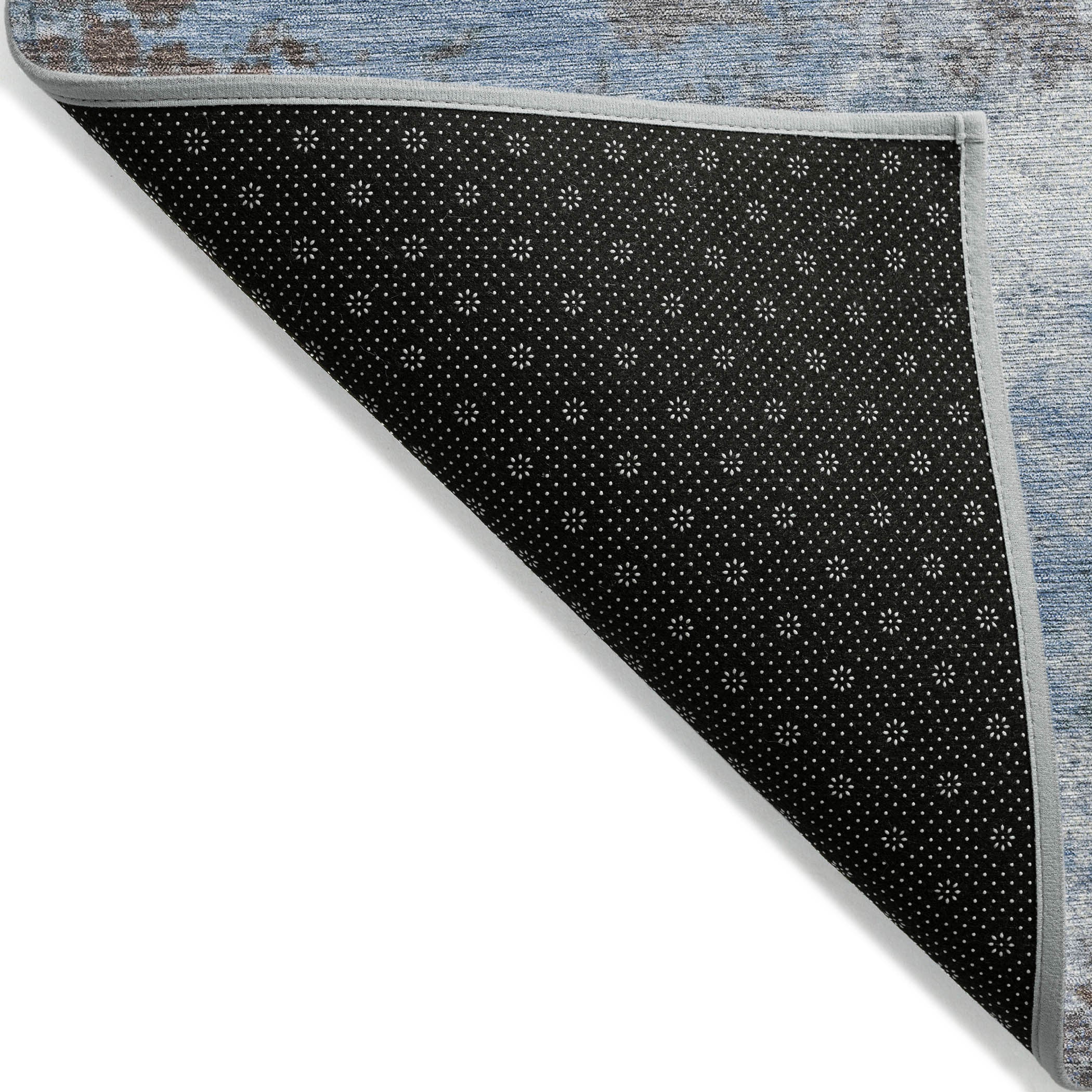 5' X 8' Abstract Washable Indoor/Outdoor Area Rug
