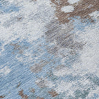 5' X 8' Abstract Washable Indoor/Outdoor Area Rug