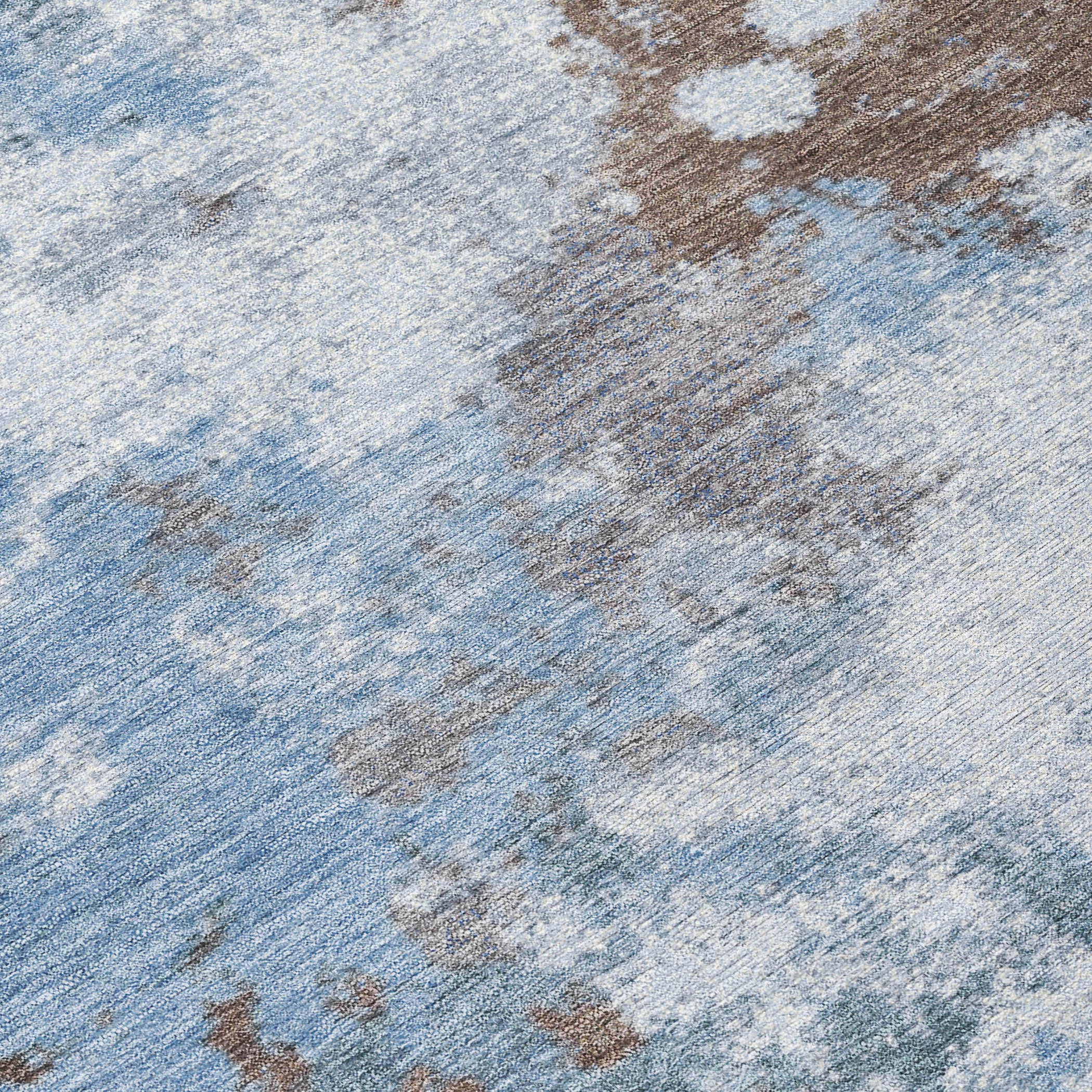 5' X 8' Abstract Washable Indoor/Outdoor Area Rug