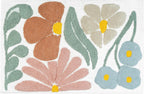 32" Cotton Floral Bath Rug