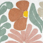 32" Cotton Floral Bath Rug