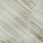 9' x 12' Ivory & Beige Abstract Washable Area Rug with UV Protection