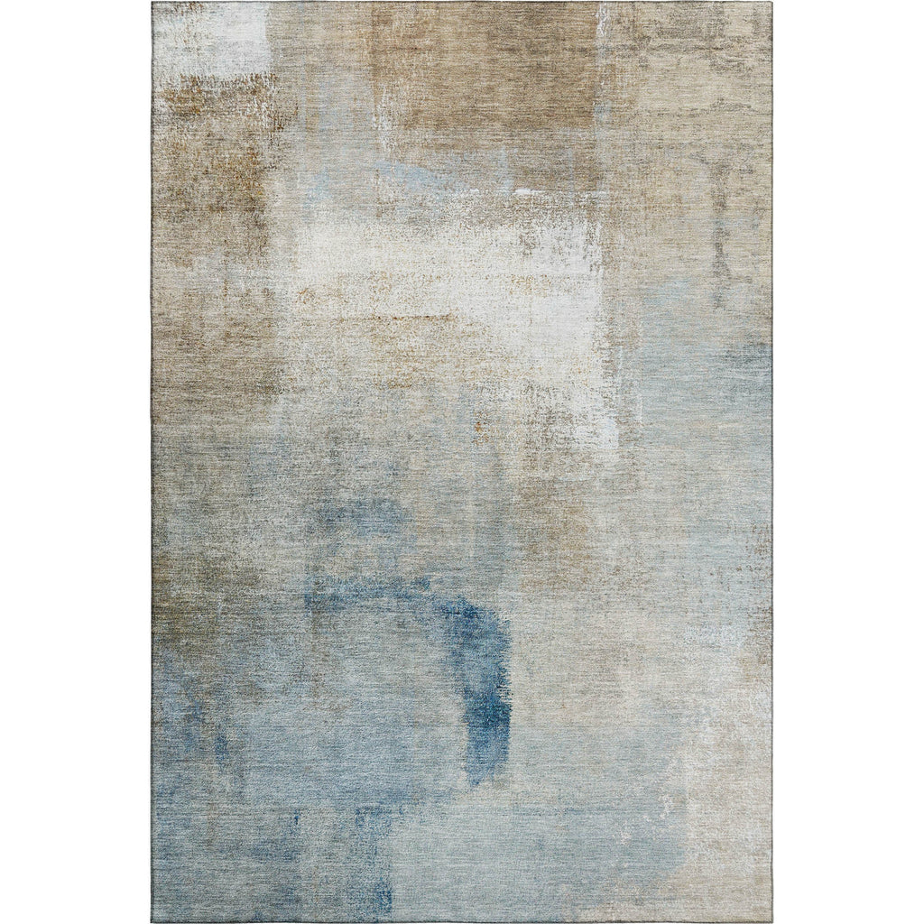 8' X 10' Abstract Washable Area Rug With UV Protection