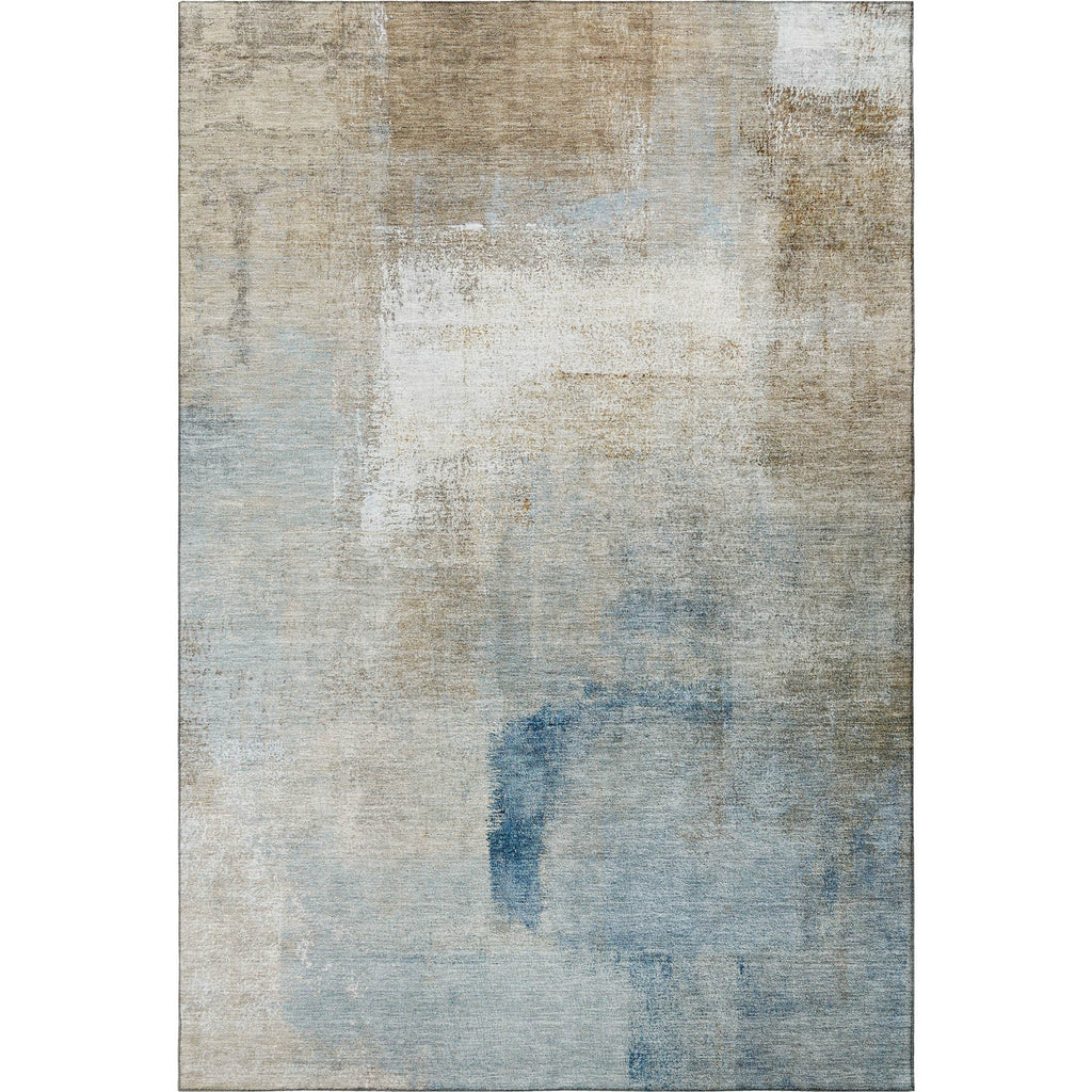 8' X 10' Abstract Washable Area Rug With UV Protection