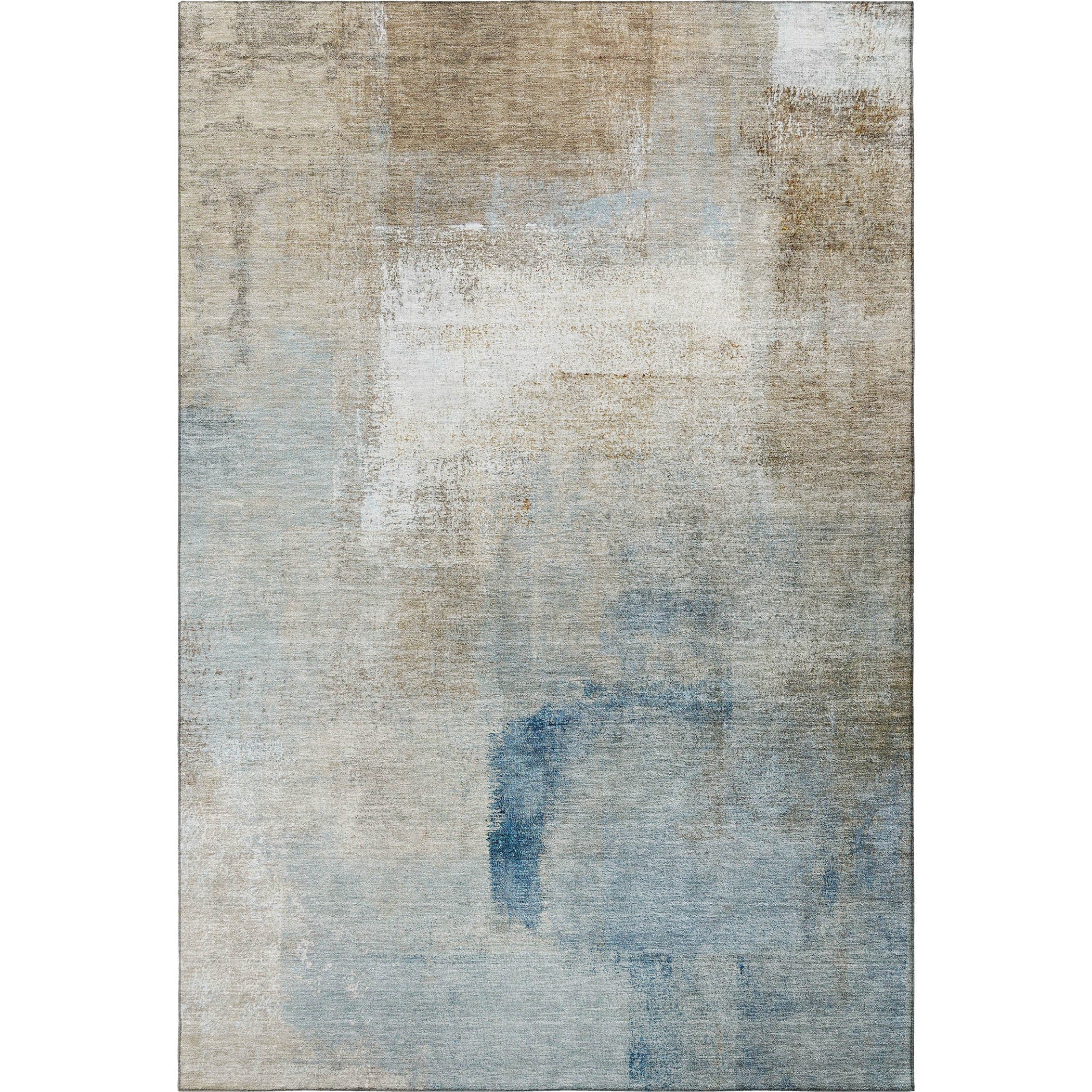 8' X 10' Abstract Washable Area Rug With UV Protection