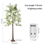 5.9ft Lighted Artificial Olive Tree with LED Fairy Lights-4