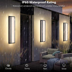 Marble Front Porch Exterior Wall Sconce – IP65 Waterproof