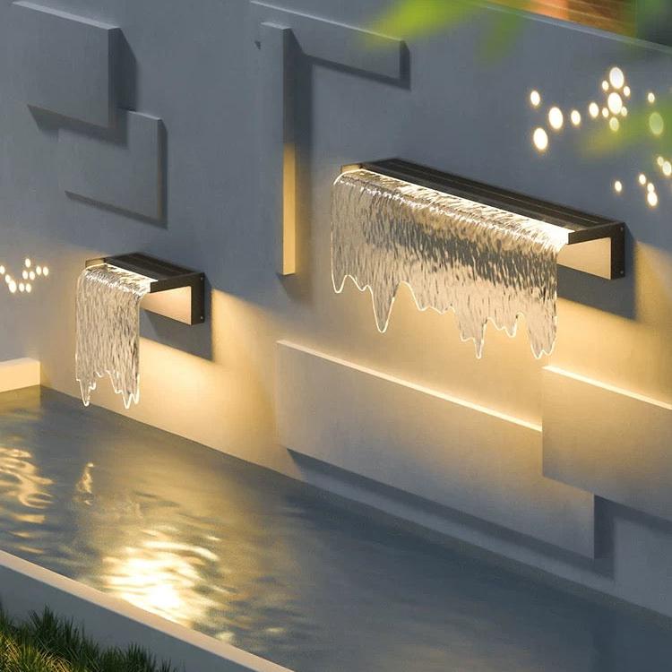 Acrylic Waterfall Outdoor Light-2