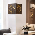 Sounds Activated Backlit Wooden Wall Clock Corner Clock-1