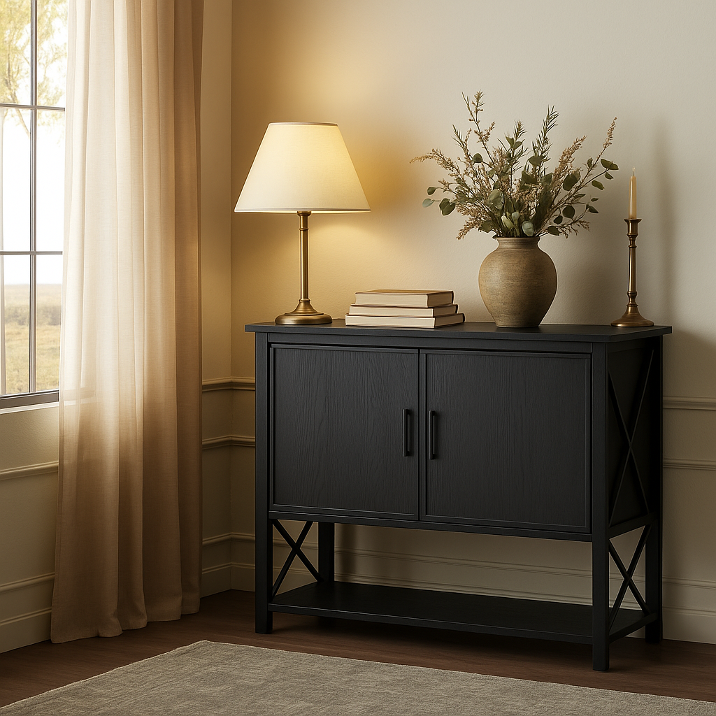 20-29 Gallon Fish Tank Stand, Storage Cabinet-0