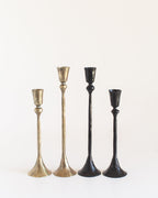 Gemini Hand-Forged Iron Candle Stands | Set of 2
