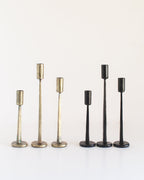 Dante Hand-Forged Iron Candle Stands | Set of 3