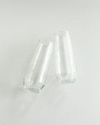 Handblown Hammered Champagne Flutes | Set of 2