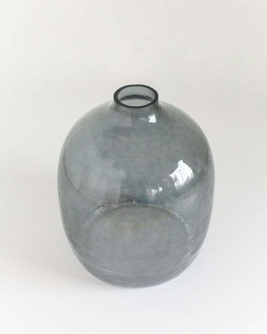 Handblown Hammered Glass Hebron Vase