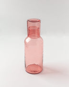 Handblown Glass Carafe with a Unique Hammered Texture