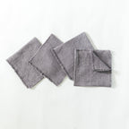 Hand-Woven Stone Washed Linen Cocktail Napkin