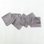 Hand-Woven Stone Washed Linen Cocktail Napkin