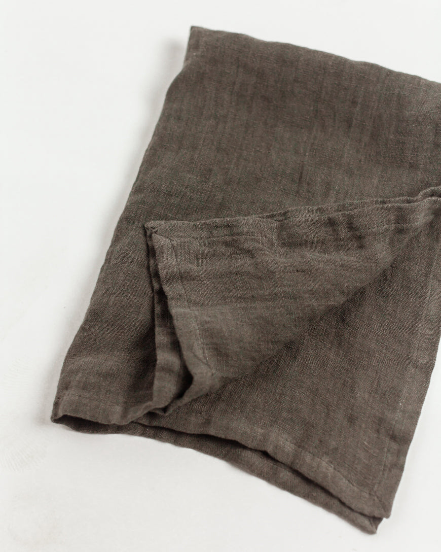 Hand-Woven Stone Washed Linen Tea Towel