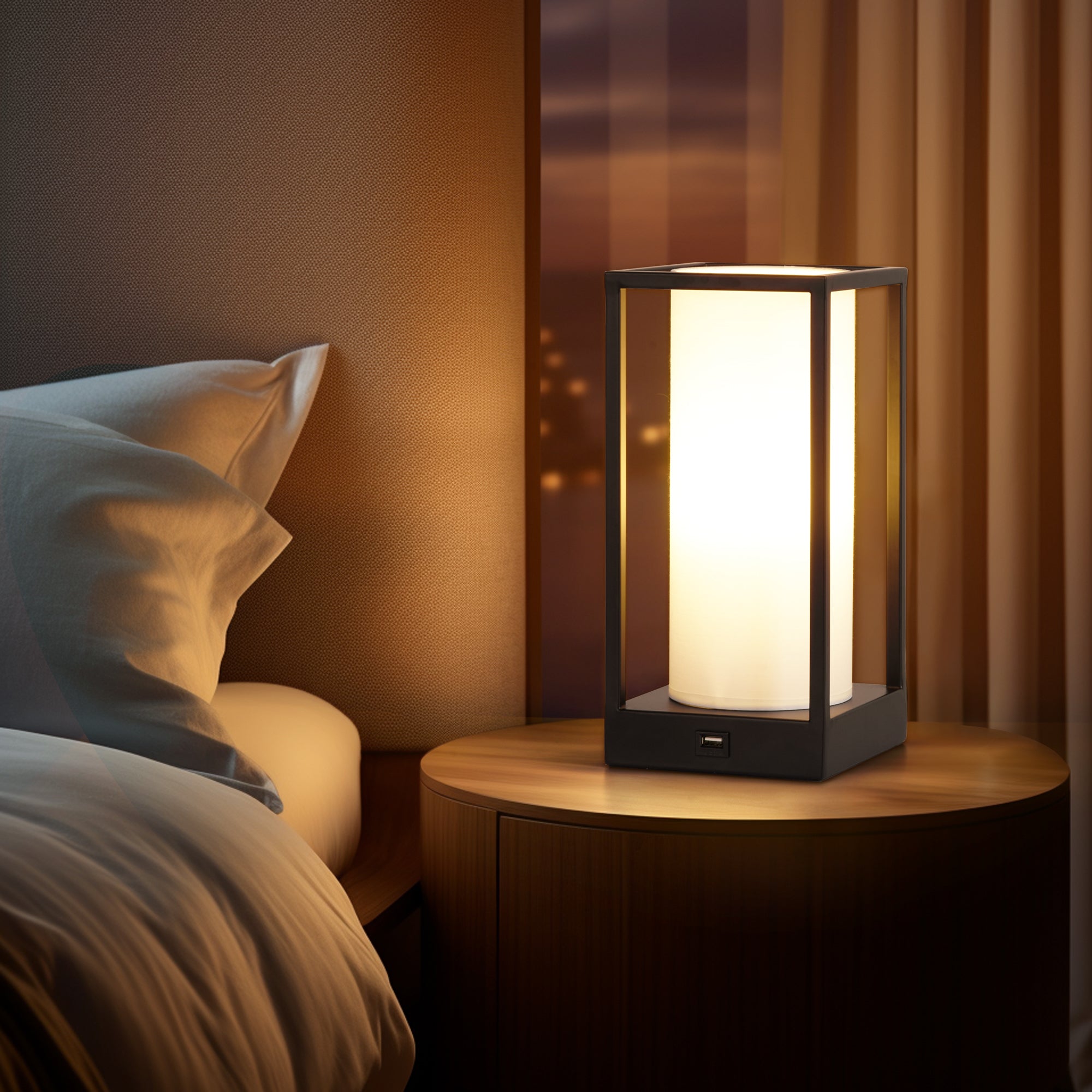 Hokkaido Table Lamp with Wireless Phone Charger