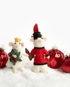 Soldier Mouse Felt Ornament