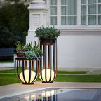 Solar Powered LED Outdoor Plant Stand – Garden & Patio Decorative Lighted Display