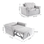 3-in-1 Adjustable Pull-Out Sleeper Chair Sofa