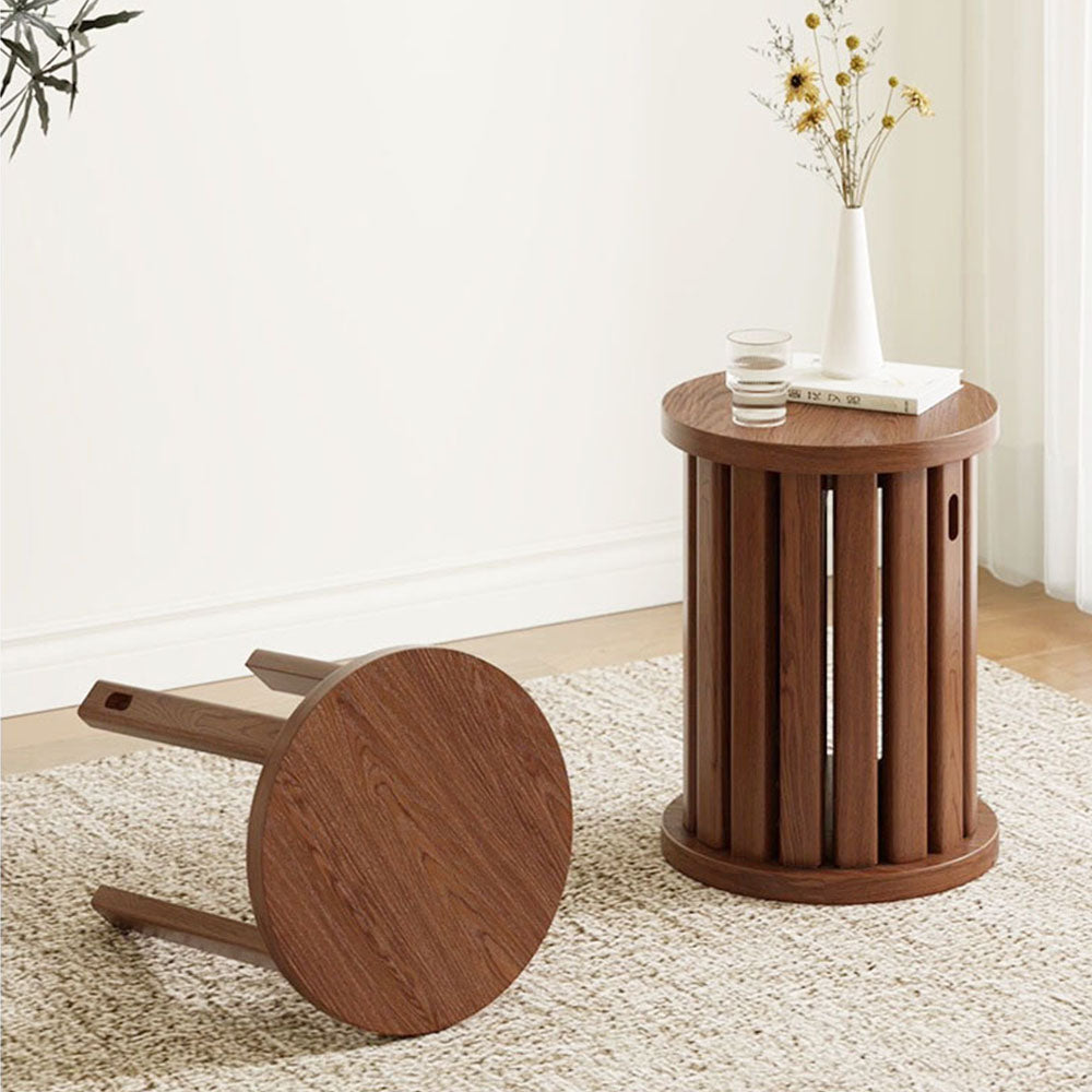 Multi-Functional 4-in-1 Solid Wood Stool Table