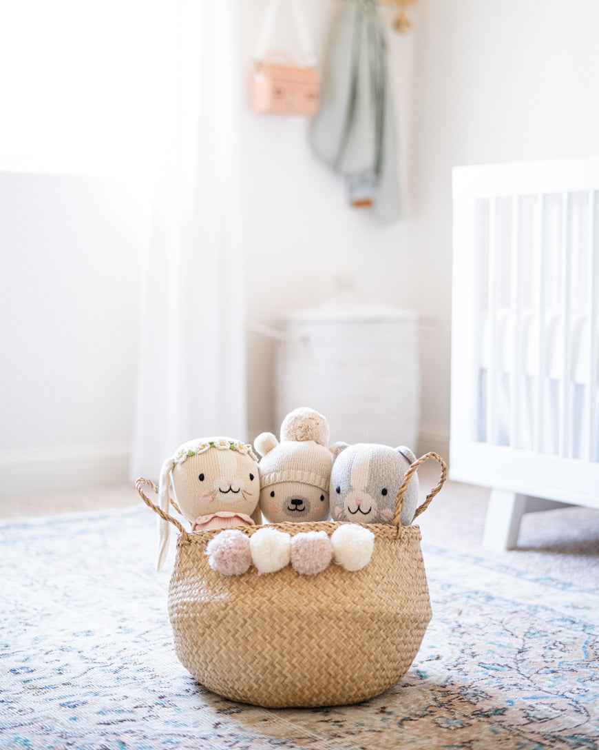 Hand-Woven Sweet Pea Belly Baskets