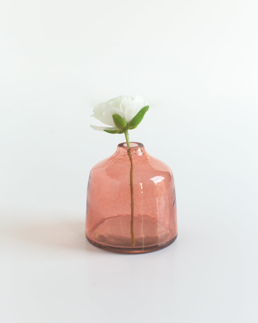 Aria – Handblown Hammered Glass Bud Vase