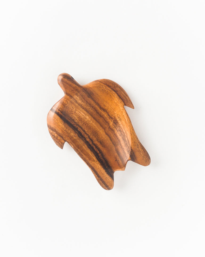 Handmade Acacia Wood Turtle Dish