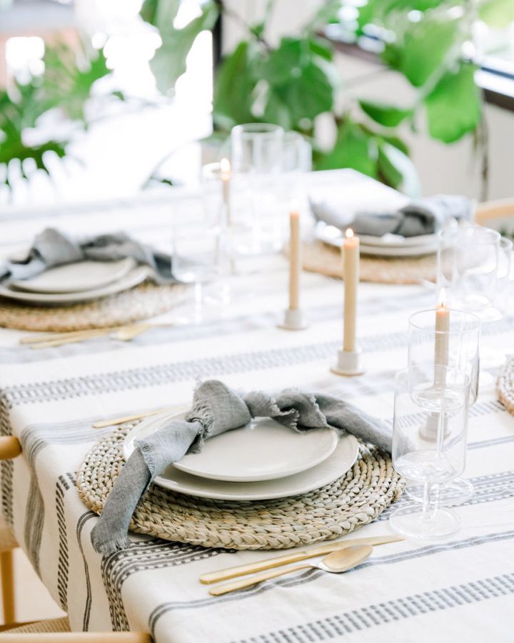 Hand-Woven Aden Cotton Tablecloth