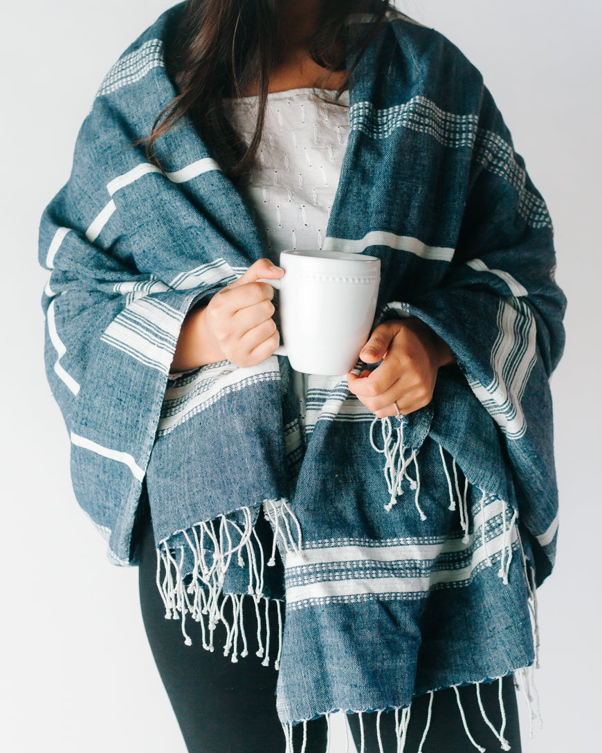 Handmade Aden Cotton Throw Blanket
