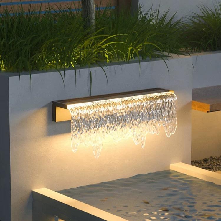 Acrylic Waterfall Outdoor Light-0