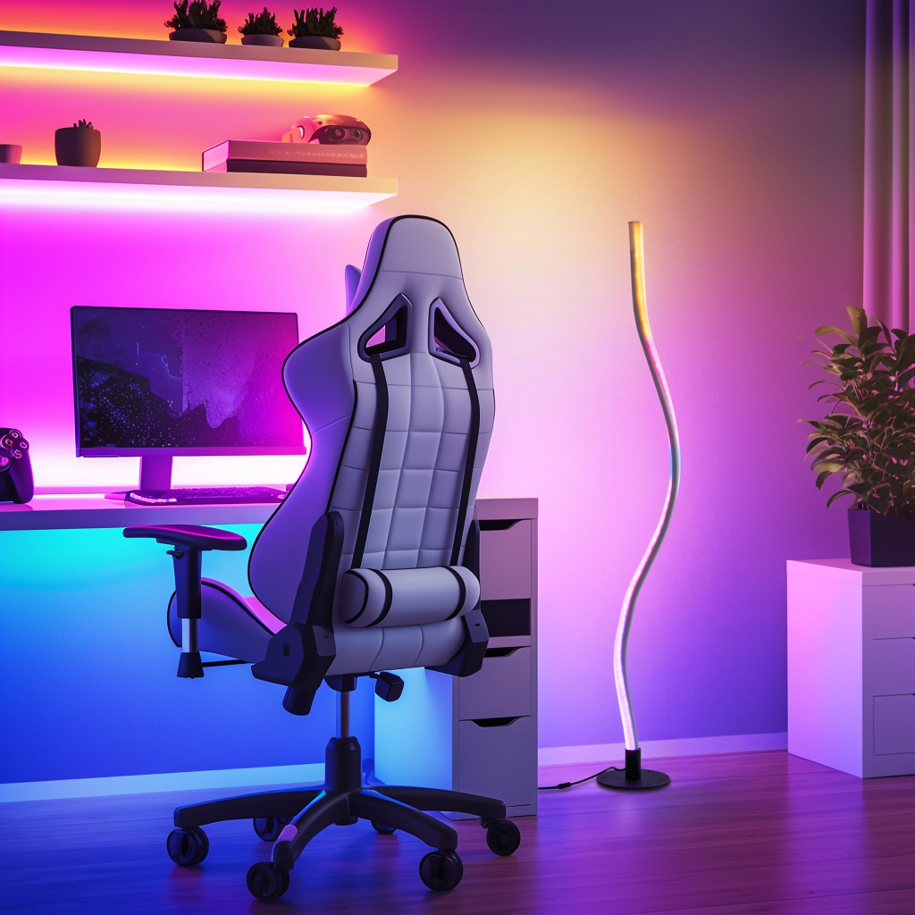 RGBW Bendable & Flexible Minimalist Floor Lamp-4