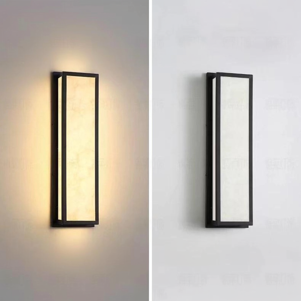 Marble Front Porch Exterior Wall Sconce – IP65 Waterproof