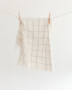 Hand-Woven Windowpane Plaid Hand Towel